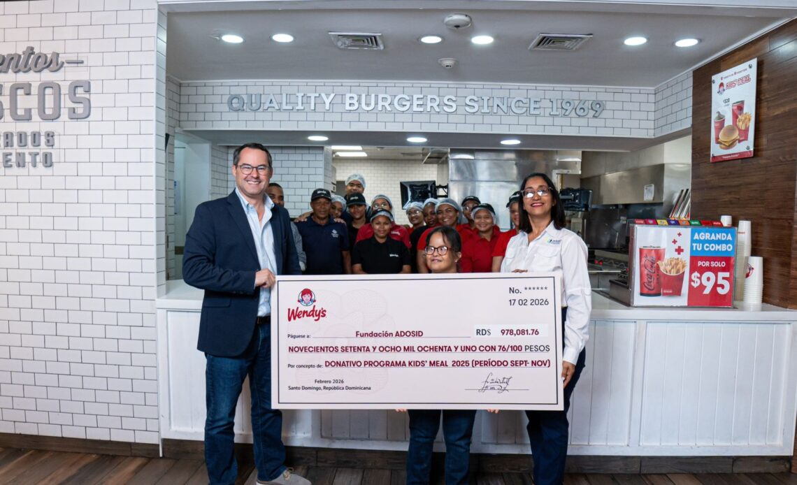 Wendy’s dona más de RD$978 mil apoyo a personas con síndrome de Down